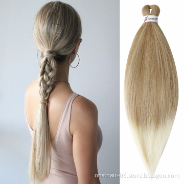 Onst Kanekalons  20" Pre-stretched Braiding Hair Easy Braid Professional Synthetic Corchet Braids Yaki Texture Hair Extensions